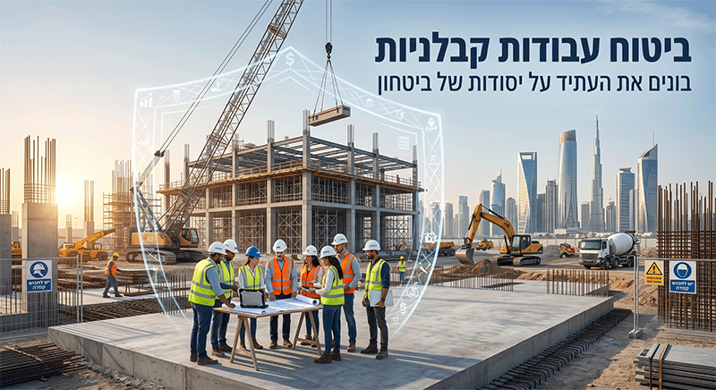 ביטוח עבודות קבלניות: בונים את העתיד על יסודות של ביטחון - פיטרו ביטוחים